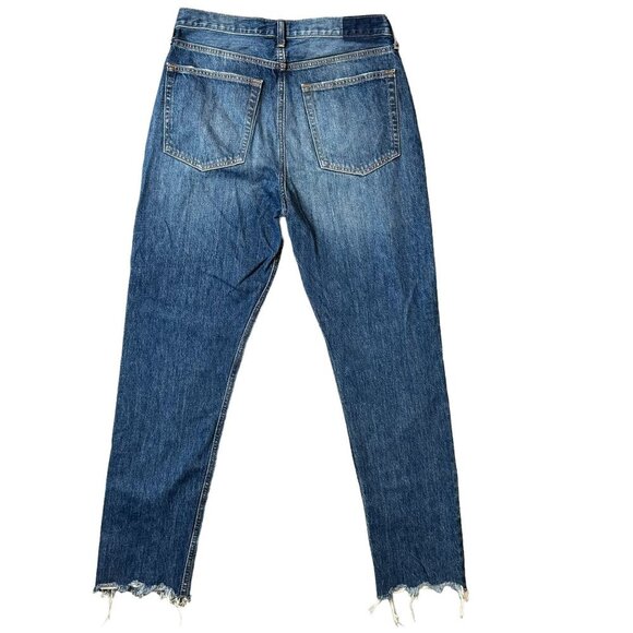 Etica Marcella High Rise Slim Leg Jean Organic Cotton Womens 29 Dark Wash Denim - Picture 2 of 10